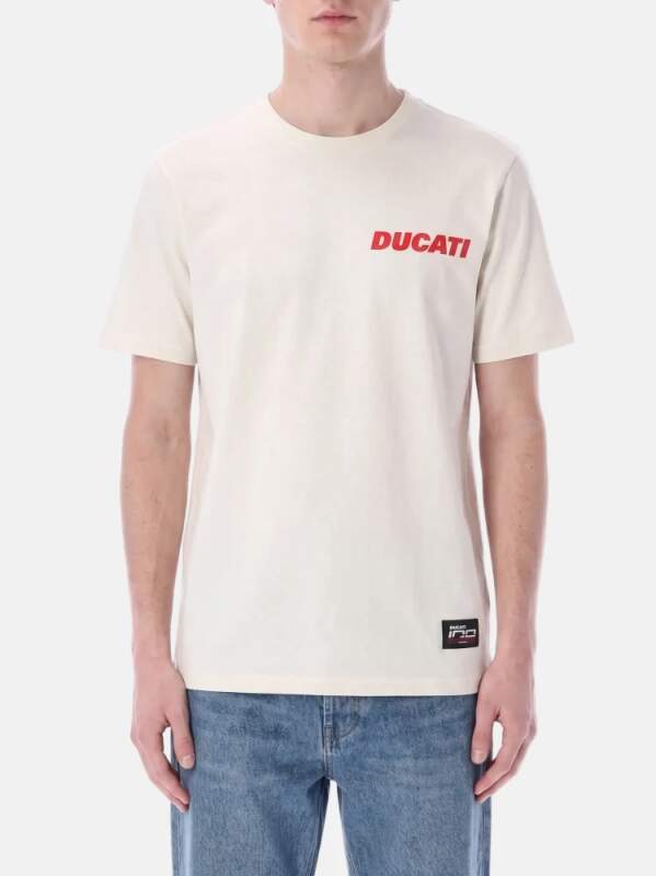 Men's Ducati Corse white T-shirt - 100th years DUCATI edition