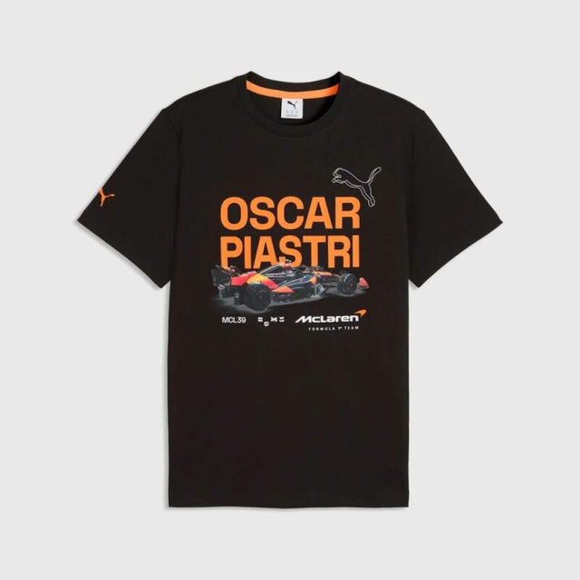 Tricou Oscar Piastri - McLaren F1 negru - ediție pentru fani