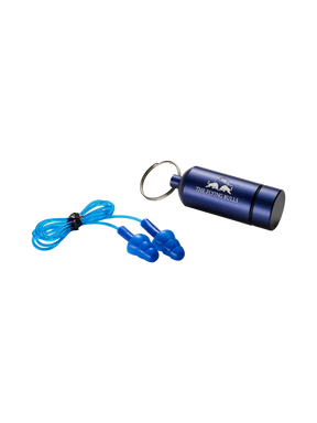 Red Bull The Flying Bulls Earplugs with Metal Case – Blue