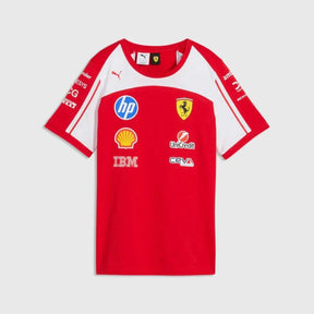 Tricou de damă Scuderia Ferrari F1 x Puma cu logo-urile sponsorilor - ediție de echipă