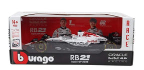 Machetă Red Bull F1 RB21 BBurago #1 Max Verstappen 2025 winner Japan GP