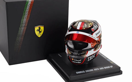 Machetă cască LookSmart Charles Leclerc 1:5 – SF Abu Dhabi 2025