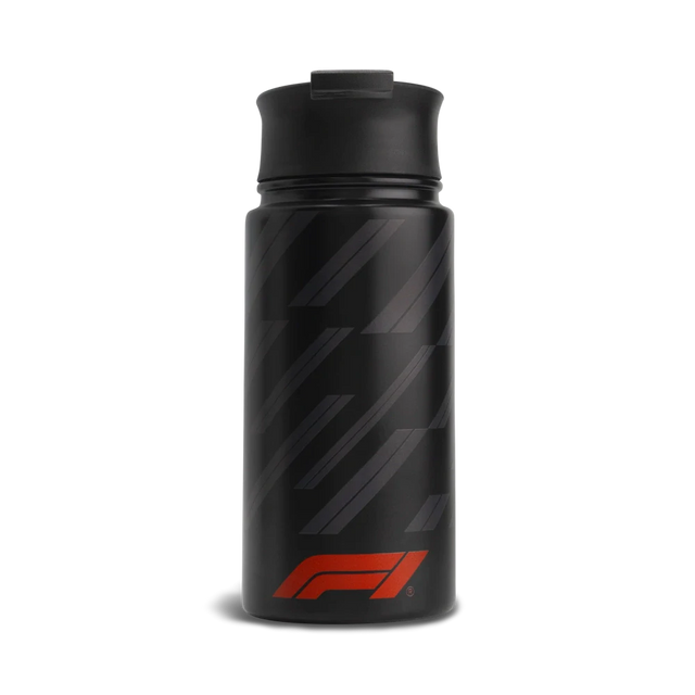 Cană termos Formula 1 cu logo F1 – neagră