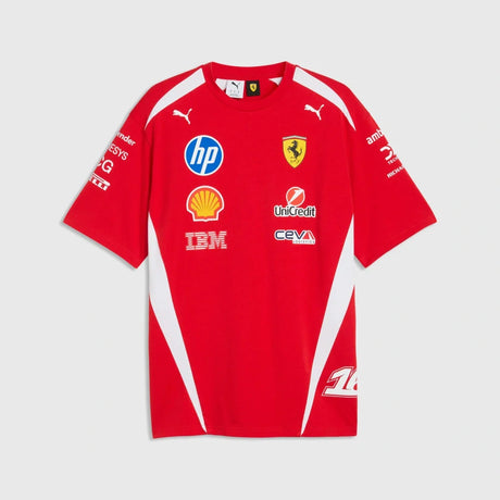 Scuderia Ferrari F1 x Puma Charles Leclerc #16 Driver T-Shirt – Red, Oversized