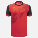 Tricou sport Ducati x Macron cu logo – roșu