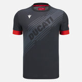 Ducati x Macron Sports T-Shirt with Logo – Dark Grey