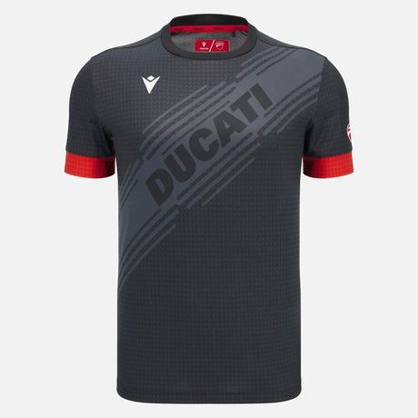 Ducati x Macron Sports T-Shirt with Logo – Dark Grey