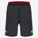 Pantaloni scurți sport Ducati x Macron cu logo – gri închis