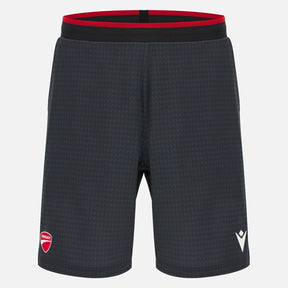 Pantaloni scurți sport Ducati x Macron cu logo – gri închis