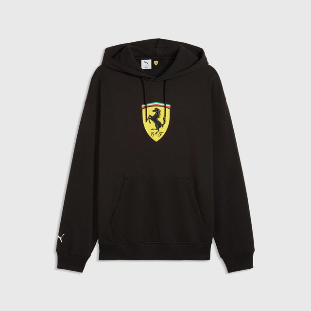Scuderia Ferrari F1 x Puma Hoodie with Large Shield – Black