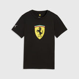 Scuderia Ferrari F1 x Puma Kids' T-Shirt with Large Shield – Black