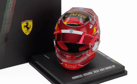 Machetă cască LookSmart Charles Leclerc 1:5 – SF Abu Dhabi 2024