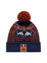 Căciulă cu pompon KTM Red Bull Racing cu logo – ediție de Crăciun