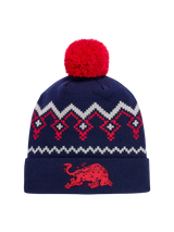 Căciulă cu pompon Red Bull Ring cu logo – ediție de Crăciun