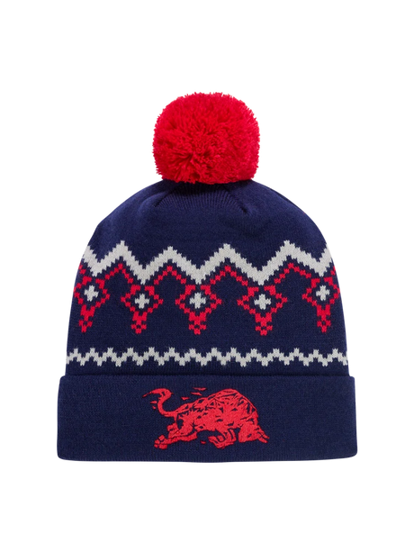 Căciulă cu pompon Red Bull Ring cu logo – ediție de Crăciun