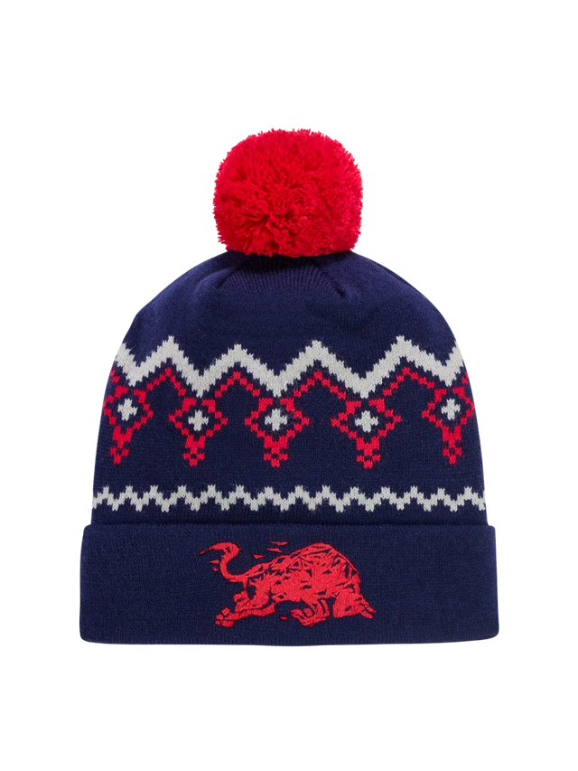 Căciulă cu pompon Red Bull Ring cu logo – ediție de Crăciun