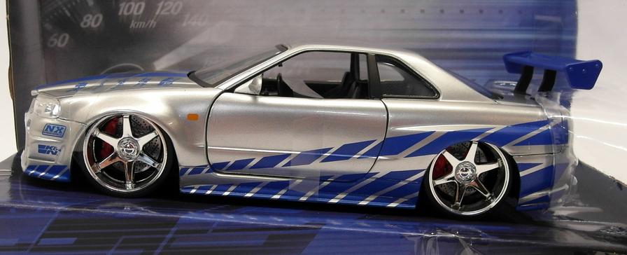 Machetă Fast & Furious Nissan Skyline R34 2002