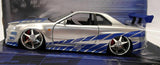 Machetă Fast & Furious Nissan Skyline R34 2002