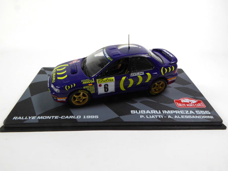 Machetă Subaru Impreza 555 Rally Monte Carlo 1995 P. Liatti – A. Alessandrini