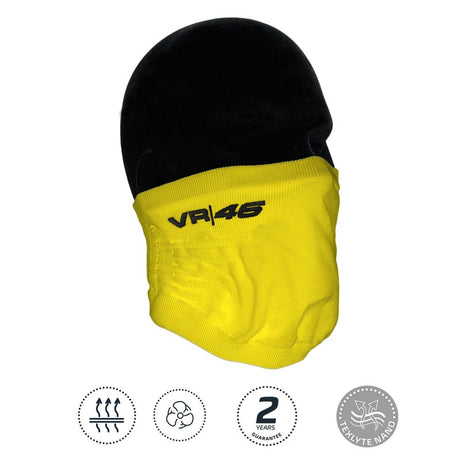Mască de protecție cu guler Valentino Rossi VR46 galbenă