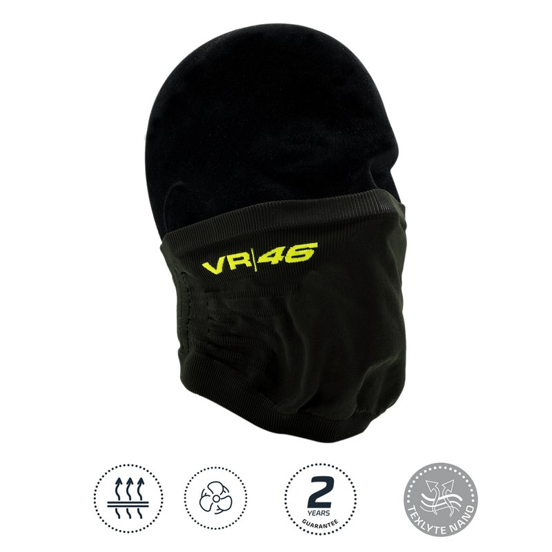 Valentino Rossi VR46 face mask with neck gaiter black
