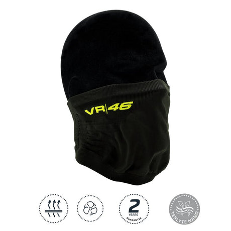 Mască de protecție cu guler Valentino Rossi VR46 neagră