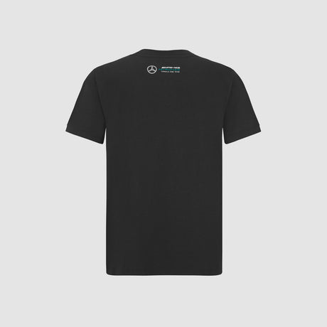 Tricou pentru copii Mercedes AMG Petronas F1 Lewis Hamilton #44 negru