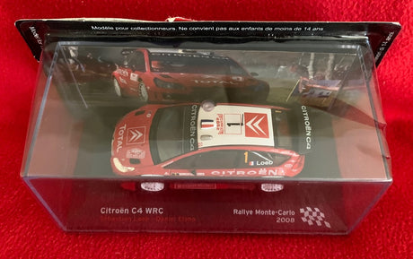 Machetă Citroen C4 WRC Loeb Monte Carlo 2008