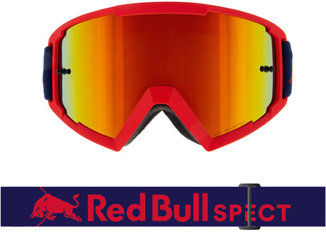 Ochelari de motocros Red Bull Spect WHIP roșii cu lentilă portocalie