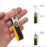 Alfa Romeo BAND carbon keyring yellow