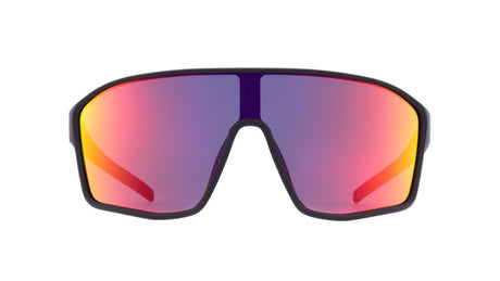 Ochelari de soare Red Bull Spect DAFT negri cu lentilă albastru-roșie