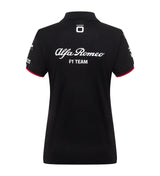 Alfa Romeo F1 Team women's team polo shirt, black
