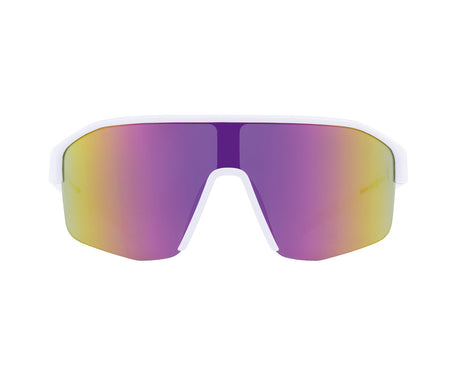Ochelari de soare Red Bull Spect DUNDEE albi cu lentilă roșu-galbenă