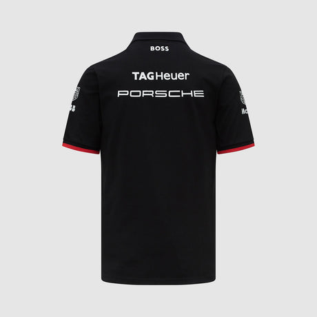 Tricou polo de echipă Porsche Motorsport Formula E negru
