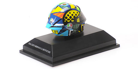 Machetă cască Minichamps Valentino Rossi MotoGP test Sepang 2020