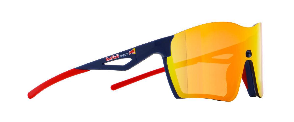 Red Bull Spect FUSE sunglasses blue with mirrored brown lens