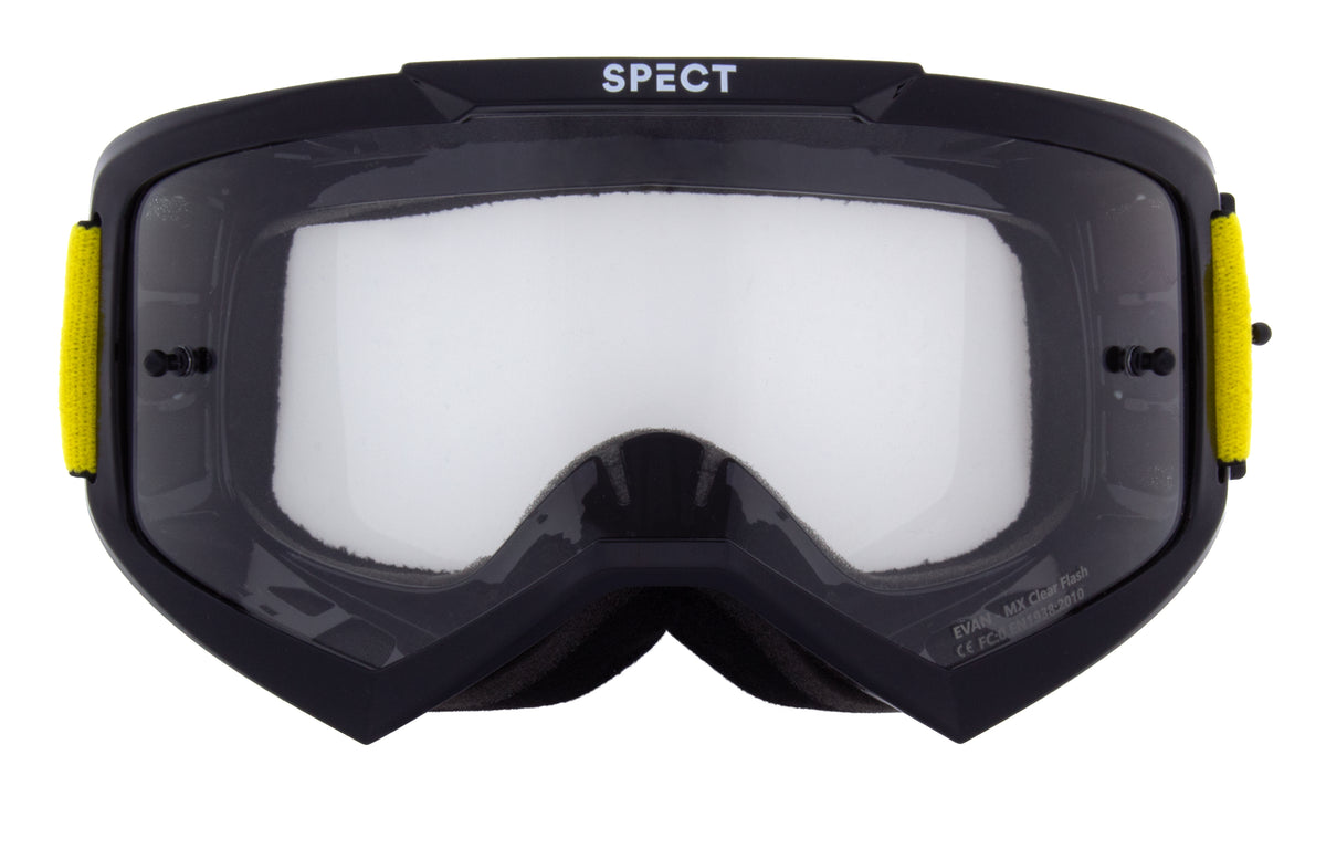 Ochelari de motocros Red Bull Spect EVAN negri cu lentile transparente