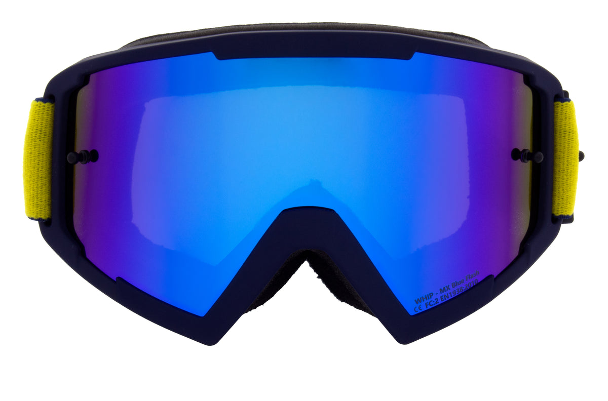 Ochelari de motocros Red Bull Spect WHIP albaștri cu lentilă albastră