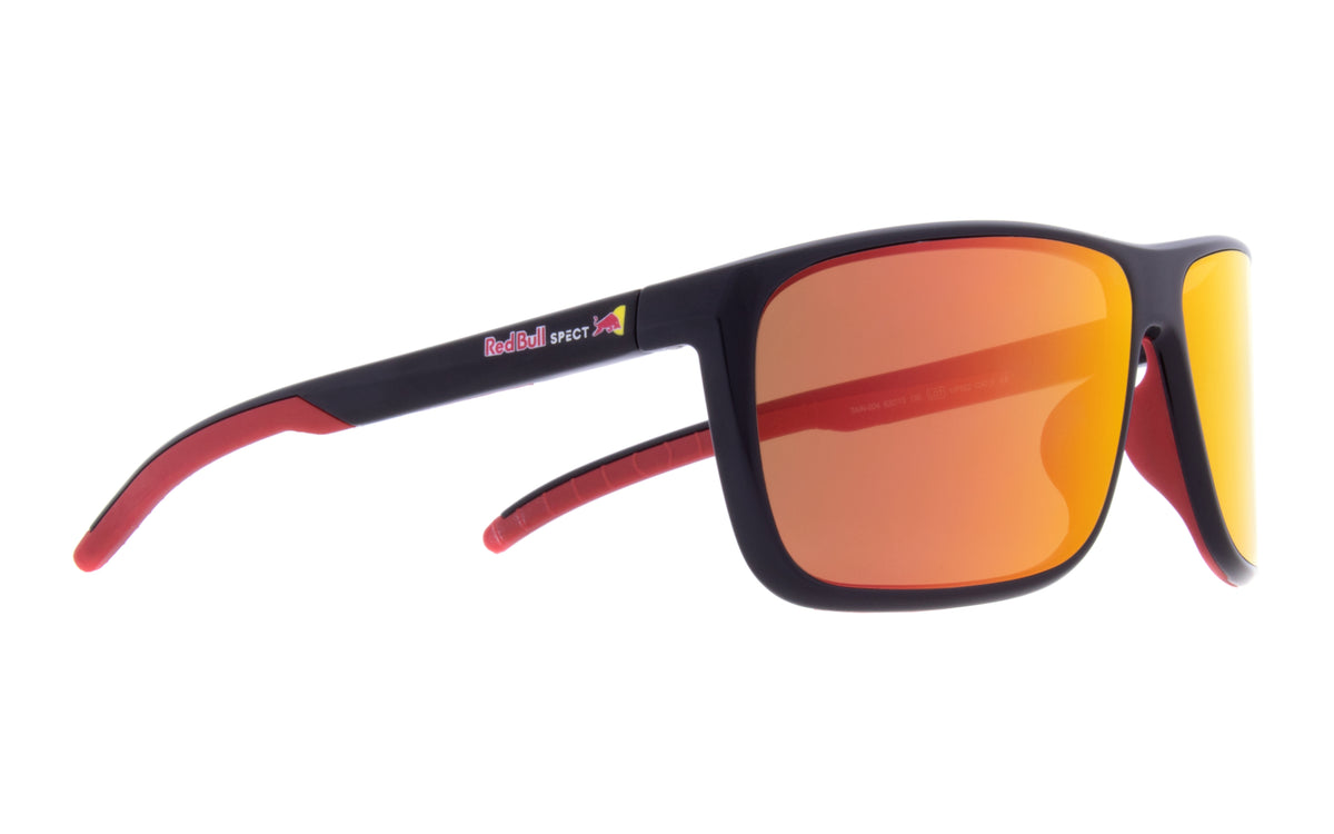 Ochelari de soare Red Bull Spect TAIN negri cu lentile portocalii