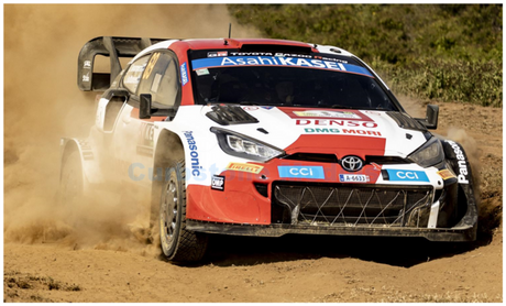 Machetă Toyota GR Yaris Rally1, No.69, Rallye WM, Safari Rally, K.Rovanperä/J.Halttunen, 2022