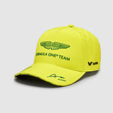 Șapcă de echipă Aston Martin F1 Team Fernando Alonso – lime