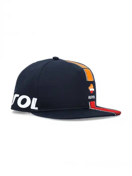 Șapcă de echipă Repsol cu cozoroc drept, bleumarin