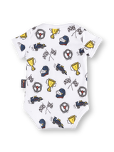 Oracle Red Bull Racing newborn baby bodysuit with RBR motif