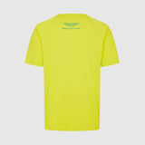 Tricou casual Aston Martin F1 Team LOGO galben deschis
