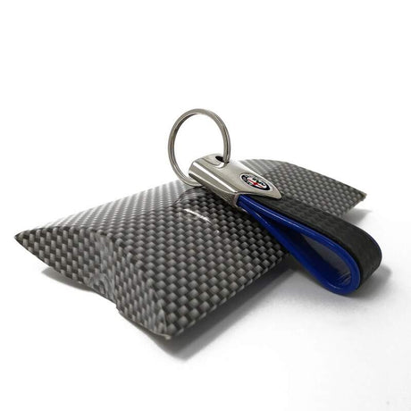 Alfa Romeo BAND carbon keyring blue