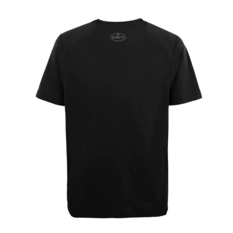Tricou bărbătesc Bugatti negru cu logo