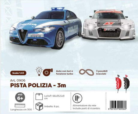 Pistă PISTA Alfa Romeo Polizia - Audi 1:43