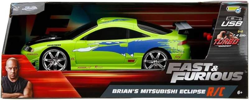 Machetă Fast & Furious Mitsubishi Eclipse cu telecomandă