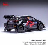 Machetă IXO Toyota GR Yaris Rally1 Hybrid #33 1:18 – Rally Sweden 2024, Evans/Martin