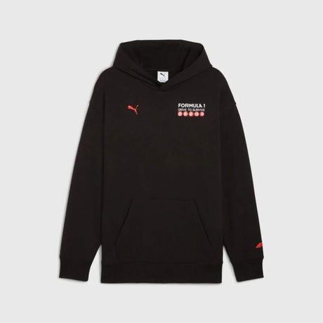 Hanorac pentru fani cu glugă Puma F1 Drive To Survive negru